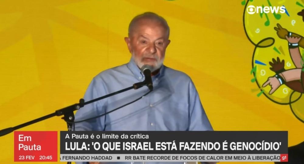 “Não é guerra, é genocídio”, diz Lula sobre ação de Israel em Gaza